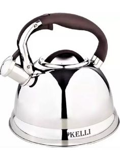 Чайник для плиты KELLI KL-4502 со свистком / 3 л / нержавеющая сталь