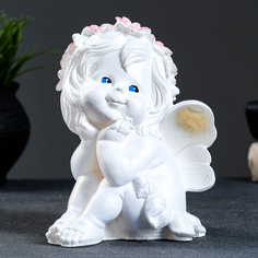 Фигура "Фея сидя" перламутр 20х15х16см Хорошие сувениры