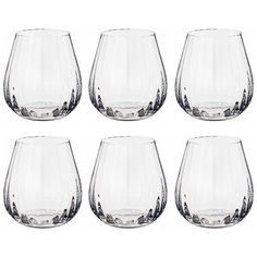 Набор из 6 штук Стаканы для воды и виски Crystal Bohemia Columba optic 380мл 669-406_