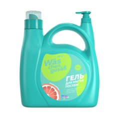 Гель для мытья посуды Was Грейпфрут 4л More Choice Clean Home