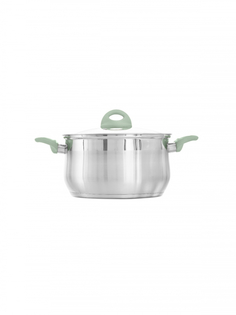 Кастрюля с крышкой NATURA 6л (ATTRIBUTE STEEL ASN004)
