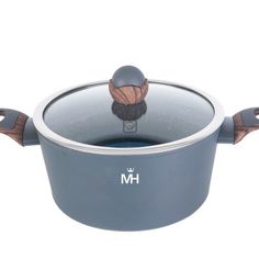 Кастрюля с антипригарным покрытием MercuryHaus Grey 2,8 л 22*9,5 см