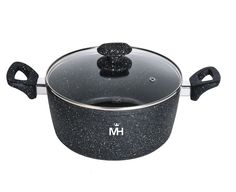Кастрюля с крышкой MercuryHaus Granite 2.8 л 22*9,0 см