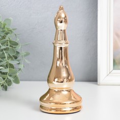 Статуэтка 7812381 Шахматная фигура. Слон золото 20х8х8 см No Brand