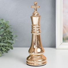Статуэтка 7812384 Шахматная фигура. Король золото 25х8,2х8,2 см No Brand
