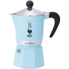 Гейзерная кофеварка Bialetti Rainbow (6 чашек) 5042 голубая No Brand