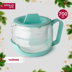 Чайник заварочный APOLLO Genio Compote 700 мл мятный, стеклянный, с широким ситом