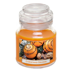 Свеча ароматизированная в банке Bartek Candles Рождественский апельсин 7x9,5 см