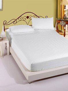 Простынь сатин-страйп Milky Garden "Сатин-страйп полоска 1х1 см" 240x215 см