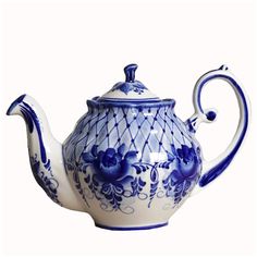 Чайник "Алевтина", 750 мл, гжель No Brand