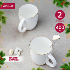 Набор кружек фарфоровых для чая и кофе, APOLLO "Cintoro" 400 мл, 2 предмета