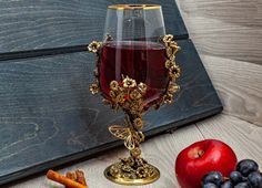 Бокал для вина Цветочная фантазия Shampurs