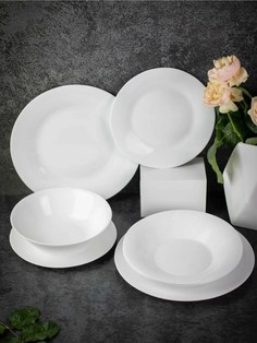 Столовый сервиз Olaff 7 предметов салатник 197-21008white7-FS