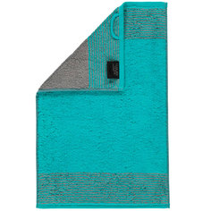 Полотенце махровое Cawo Two-Tone 30x50см, цвет бирюзовый