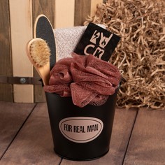 Набор подарочный Этель For real man полотенце и акс