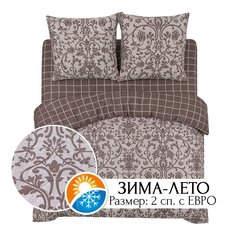 Постельное белье 2-сп. с европростыней из бязи ЗИМА-ЛЕТО АРТПОСТЕЛЬ Шик арт. 609