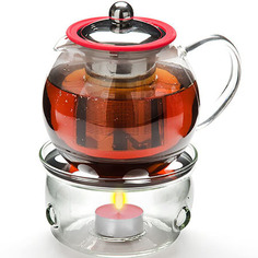 Чайник стекло 800мл+ подогрев, сито Mayer&Boch 25675 KSMB-25675