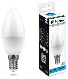 Лампа светодиодная Feron LB-570 Свеча E14 9W 6400K 25800