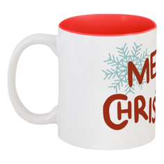 Кружка Printio цветная внутри Merry christmas