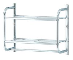 Полка настенная My Space BR230CH, с рейлингом для полотенца (хром)