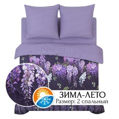 Постельное белье 2-спальное ЗИМА-ЛЕТО АРТПОСТЕЛЬ Глициния арт. 634