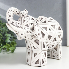 Сувенир полистоун 3D "Слон Геометрия" 25,7 см No Brand