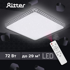 Люстра Ritter Avalon потолочная, светодиодная, 72 Вт, с ДУ, белая, 52232 4