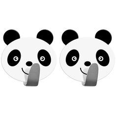 Крючок Panda 2 шт. цвет белый/черный Tatkraft