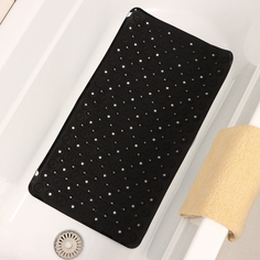 SPA-коврик для ванны на присосках Доляна «Массажный», 37x67 см, цвет МИКС