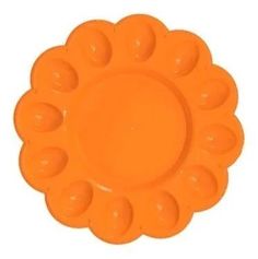 Тарелка для яиц, оранжевая, 23 см Krismur