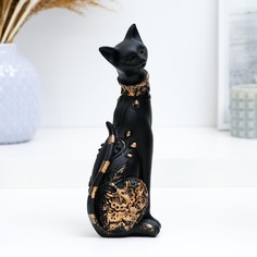 Фигура "Кошка" черная, 20х8см Хорошие сувениры