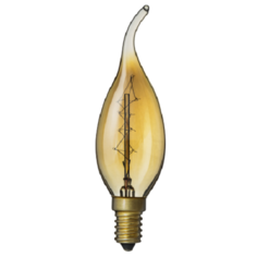 Лампа накаливания декоративная винтажная Navigator 71 952, 40 Вт, свеча на ветру Е14