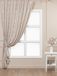 Штора классическая Amore Mio 26950 200*270 см Песочная