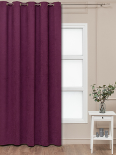 Штора портьера вельвет RR 1403-99 2,0*2,7*1 фиолетовый люверсы Amore Mio