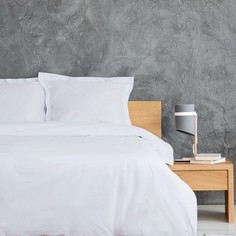 Комплект постельного белья Этель. 2 спальное, Белый, 207 х 240, Хлопок, Перкаль