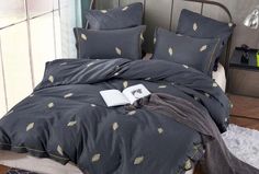 Комплект постельного белья Alanna Сатин 2-хспальный наволочки 70x70 Серый