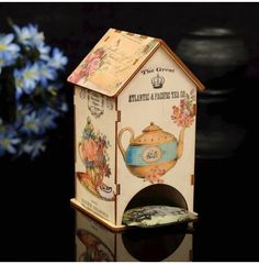 Чайный домик "Чайничек" с УФ-печатью, 8,5х9,5х16см No Brand