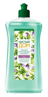 Средство Чистый дом Химрос Гель для мытья посуды, мята,  500 мл No Brand