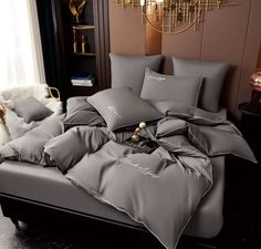 Комплект постельного белья CANDIES Сатин-жатка 2-хспальный наволочки 70x70 Серо Кремовый