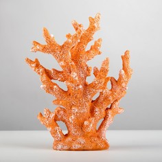 Интерьерный сувенир "Коралл" 24*19см оранжевый No Brand