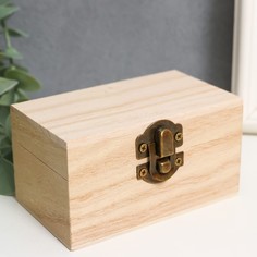 Шкатулка дерево для росписи "Прямоугольная" 5,5х10х6 см (6 шт) No Brand