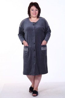 Халат женский Новое кимоно 3-134 серый 44 RU