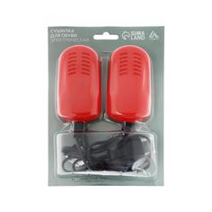 Сушилка для обуви LuazON LSO-03, 10 см, детская, 12 Вт, индикатор, красная