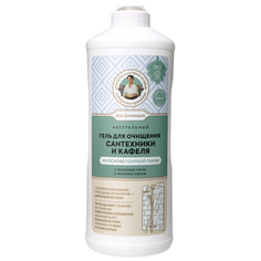 Гель для очищения сантехники и кафеля Рецепты Бабушки Агафьи на основе голубой глины 500мл