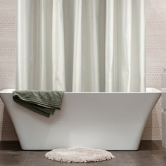 Штора для ванной Cascada, 180х200 см, цвет белый. Dasch