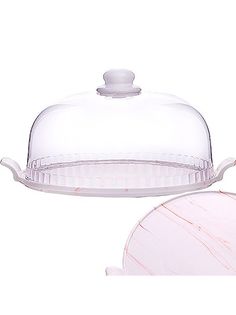 Тортовница с крышкой Loraine фарфоровая 25,5см 29542