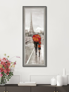 Картина для интерьера Графис Парижская прогулка 20х60 см GRGO 16043/2