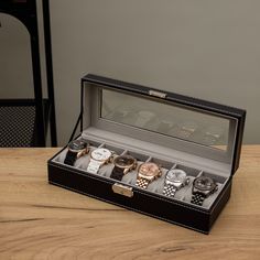 Шкатулка для часов украшений хранение с замком подарочная CLOX W92