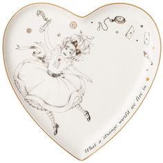 Тарелка сердце Wonderland - Алиса в стране чудес 21,5х2 см Lefard