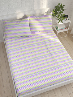 Простынь на резинке Сказка Яркая полоска 140х200 см